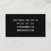 Autowagen / Snel Snel Autoverkeer Visitekaartje (Achterkant)