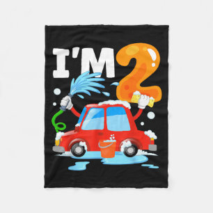 Autowas 2 Twee Jaar Oude Kinderen 2e Verjaardagsfe Fleece Deken