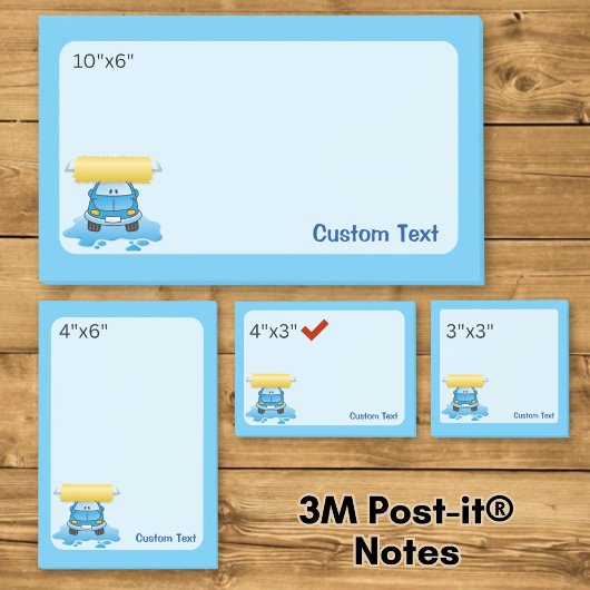 Autowas Animatie Post-it® Notes