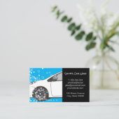 Autowas | Auto | Bellen Visitekaartje (Staand voorkant)