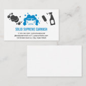 Autowas | Auto en Bubbles Visitekaartje (Voorkant / Achterkant)