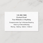 Autowas Autodecoratie Mobiel Visitekaartje (Achterkant)