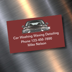 Autowas Autodetailing Magnetisch Visitekaartje