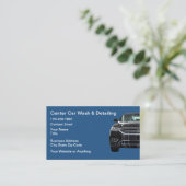 Autowas Autodetailing Visitekaartje (Staand voorkant)