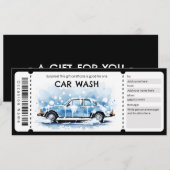 Autowas Cadeaubon Kaart (Voorkant / Achterkant)