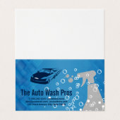 Autowas Detail | Bubbles | Schoonmaken Visitekaartje (Buitenkant ongevouwen)