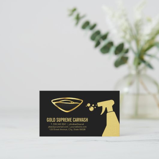 Autowas Detailhandel | Autowasserij Visitekaartje (Staand voorkant)