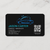 Autowas & Detailleercode QR-code  Visitekaartje (Achterkant)