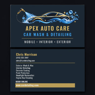 Autowas & Detailservice Professionele Dienstverlen Visitekaartje
