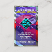 Autowas- en autodetailleringsservices, moderne QR- Visitekaartje (Voorkant)