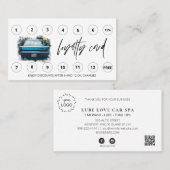 *~* Autowas - Lube QR LOGO Rewards Hartelijk dank Klantenkaartje (Voorkant / Achterkant)