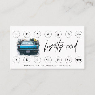 *~* Autowas - Lube QR LOGO Rewards Hartelijk dank Klantenkaartje