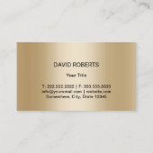 Autowas met automatische specificatie van de goude visitekaartje (Achterkant)