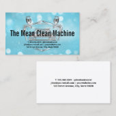 Autowas met automatische spray | Schoonmaakdienste Visitekaartje (Voorkant / Achterkant)