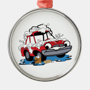 Autowas Metalen Ornament