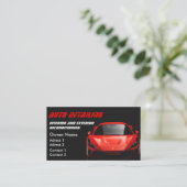 Autowas Professioneel Autodetailing QR-code Visitekaartje (Staand voorkant)