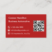 Autowas Professioneel Autodetailing QR-code Visitekaartje (Achterkant)