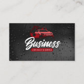 Autowas & service Auto-detailing Waterdruppel Visitekaartje (Voorkant)