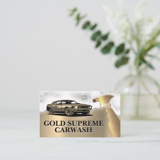 Autowas | Spuitfles | Zeep Sud Visitekaartje (Staand voorkant)