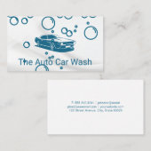 Autowas | Zakelijke kaart voor autowasserij Visitekaartje (Voorkant / Achterkant)