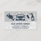 Autowas zeepbellen | Schoonmaakproducten Visitekaartje (Voorkant)