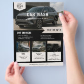 Autowasbedrijf Flyer (Hand)