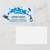 Autowasbellen Logo | Reinigingsmiddelen Visitekaartje (Voorkant / Achterkant)