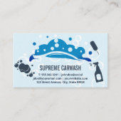 Autowasbellen Logo | Reinigingsmiddelen Visitekaartje (Voorkant)