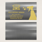 Autowasbeurt detailservice | Auto-detailing | Meta Visitekaartje (Voorkant /achterkant)