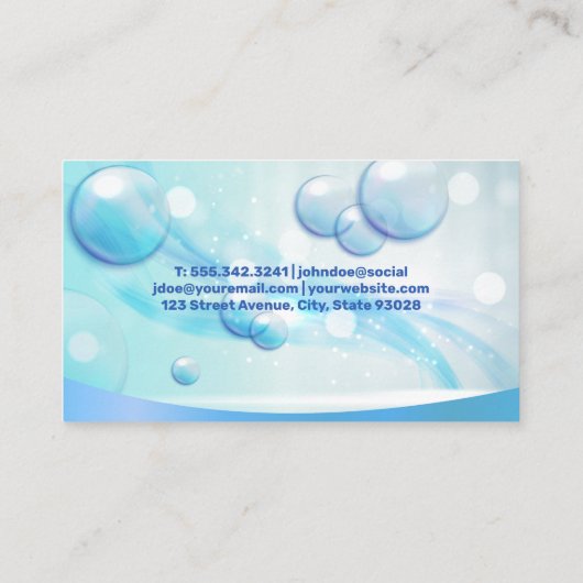 Autowasbubbels | Zeep Suds Spat achtergrond Visitekaartje (Achterkant)