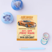 Autowasdiensten Custom Flyer (Enkel)