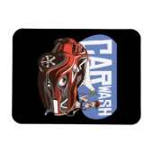 Autowash Girl Magneet (Horizontaal)