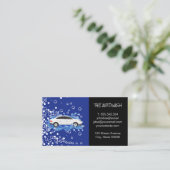 autowasplaats | schoonmaakdienst | Auto in het wat Visitekaartje (Staand voorkant)