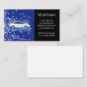 autowasplaats | schoonmaakdienst | Auto in het wat Visitekaartje (Voorkant / Achterkant)