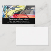 autowasreiniger | Auto | luchtbellen Visitekaartje (Voorkant / Achterkant)