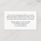 Autowasreiniging | Zeepbellen | Auto Care Visitekaartje (Achterkant)