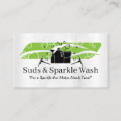 Autowasreiniging | Zeepbellen | Auto Care Visitekaartje (Voorkant)