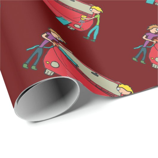 Autowassen Cadeaupapier (Rol Hoek)