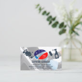 Autowassen en nadere gegevens | Binnenreiniging Visitekaartje (Staand voorkant)