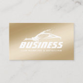 Autowassen met auto's - Automatische details van a Visitekaartje (Voorkant)