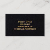 Autowassen Visitekaartje (Achterkant)