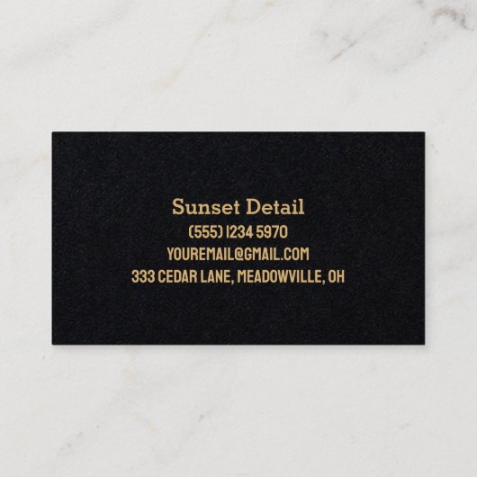 Autowassen Visitekaartje (Achterkant)