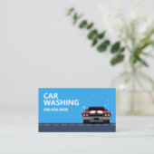 Autowassen Visitekaartje (Staand voorkant)