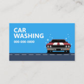 Autowassen Visitekaartje (Voorkant)