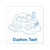 Autowassende Man Zelfinktende Stempel (Design)