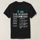 Autowasser Uurly-wasmachine T-shirt (Design voorkant)