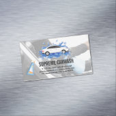 autowasserette | Auto Detailing Interieur Schoonma Magnetisch Visitekaartje (Voorbeeld)