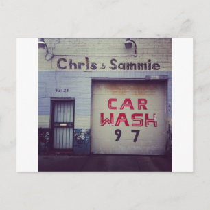 Autowasserette Briefkaart
