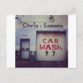 Autowasserette Briefkaart (Voorkant)