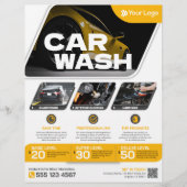 Autowasserette - (Sjabloon) Flyer (Voorkant)